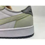 Pkgod Air Jordan 1 Retro Low White Ghost Green Black ​