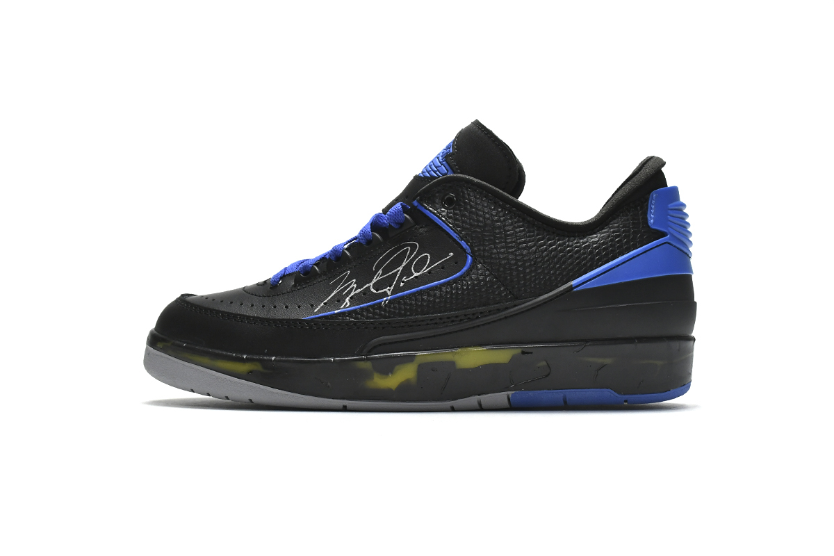     Air Jordan 2 Retro Low SP Off-White Black Blue