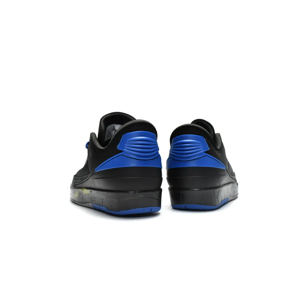 Pkgod Air Jordan 2 Retro Low SP Off-White Black Blue