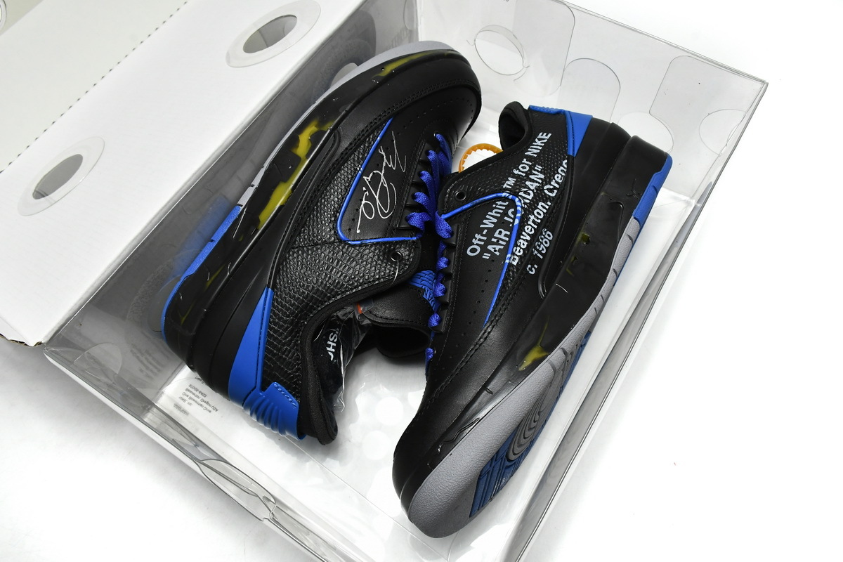     Air Jordan 2 Retro Low SP Off-White Black Blue