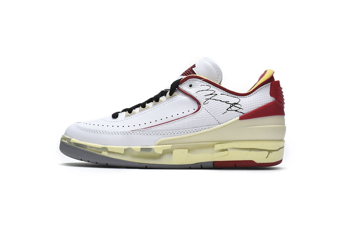     Air Jordan 2 Retro Low SP Off-White White Red