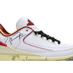 Pkgod Air Jordan 2 Retro Low SP Off-White White Red