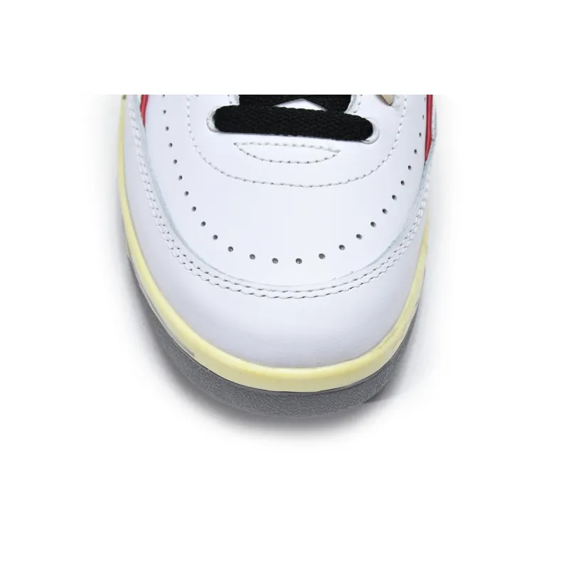 Pkgod Air Jordan 2 Retro Low SP Off-White White Red