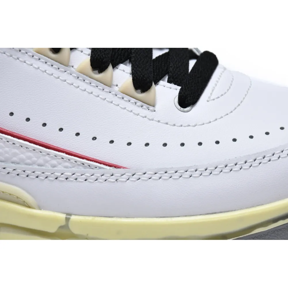 Pkgod Air Jordan 2 Retro Low SP Off-White White Red