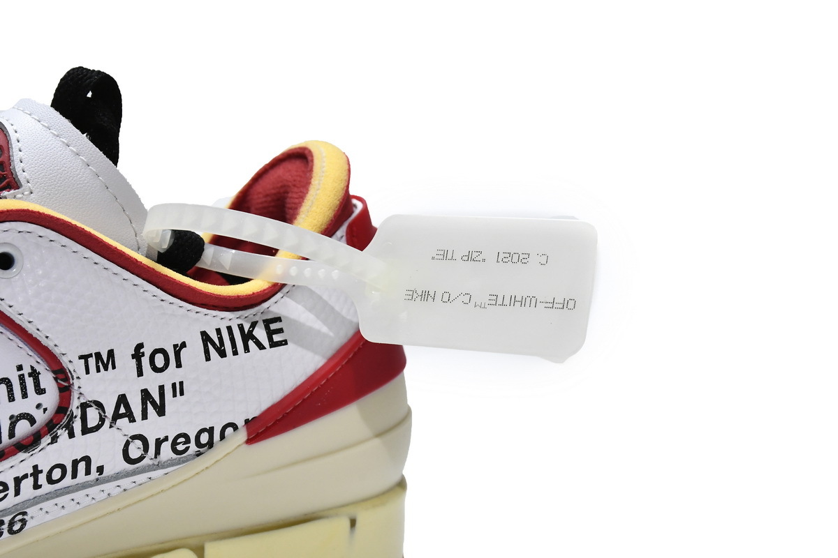     Air Jordan 2 Retro Low SP Off-White White Red