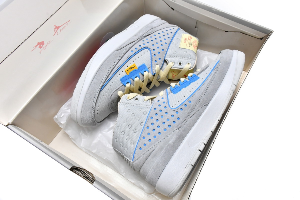 Pkgod Air Jordan 2 Retro SP Union Grey Fog