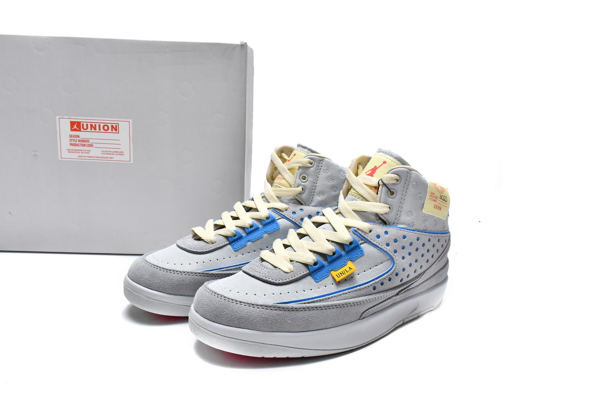 Pkgod Air Jordan 2 Retro SP Union Grey Fog