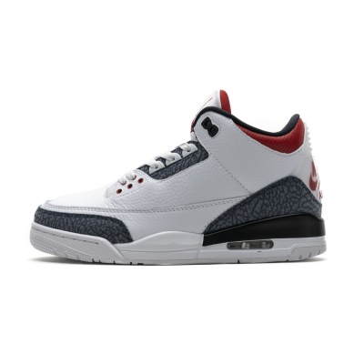 Pkgod Air Jordan 3 Retro SE Fire Red Denim 01