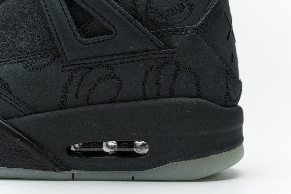 Pkgod Air Jordan 4 Retro Kaws Black