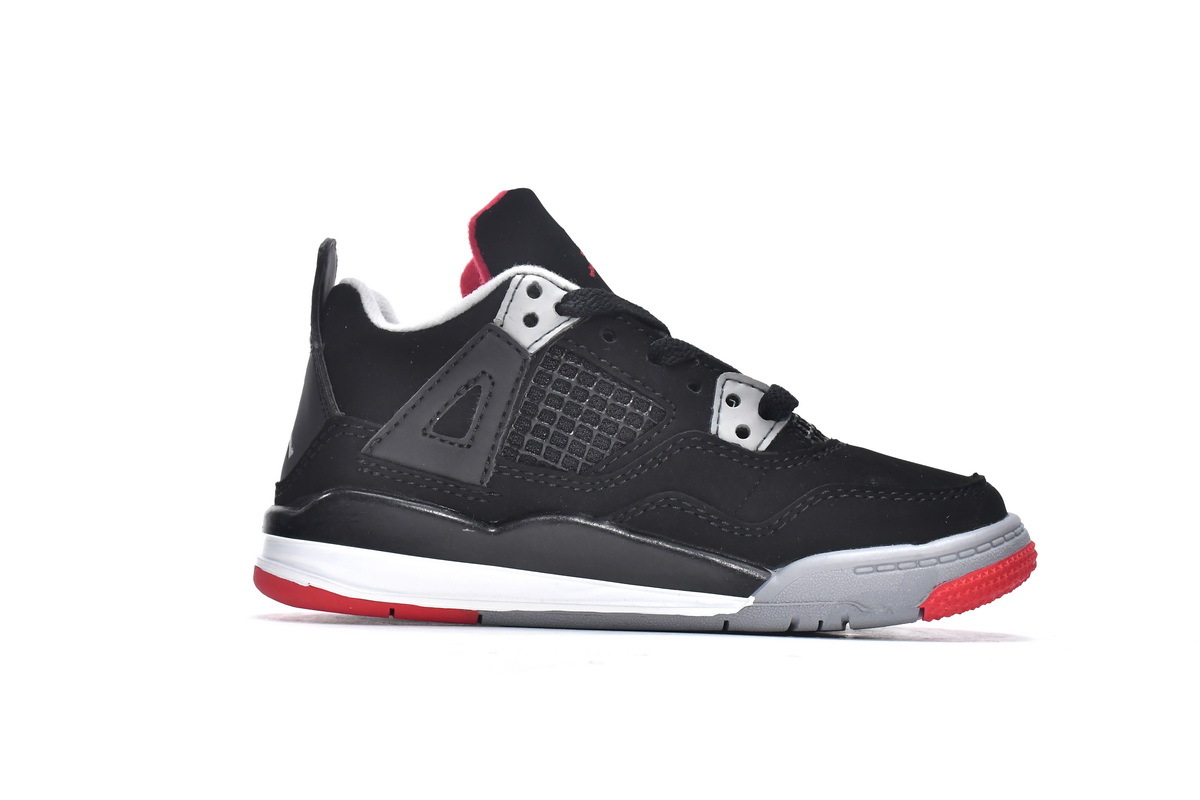 Pkgod Air Jordan 4 Retro PS Bred(Kids)