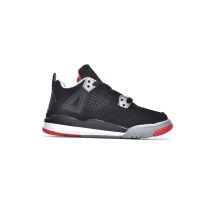 Pkgod Air Jordan 4 Retro PS Bred(Kids) 02