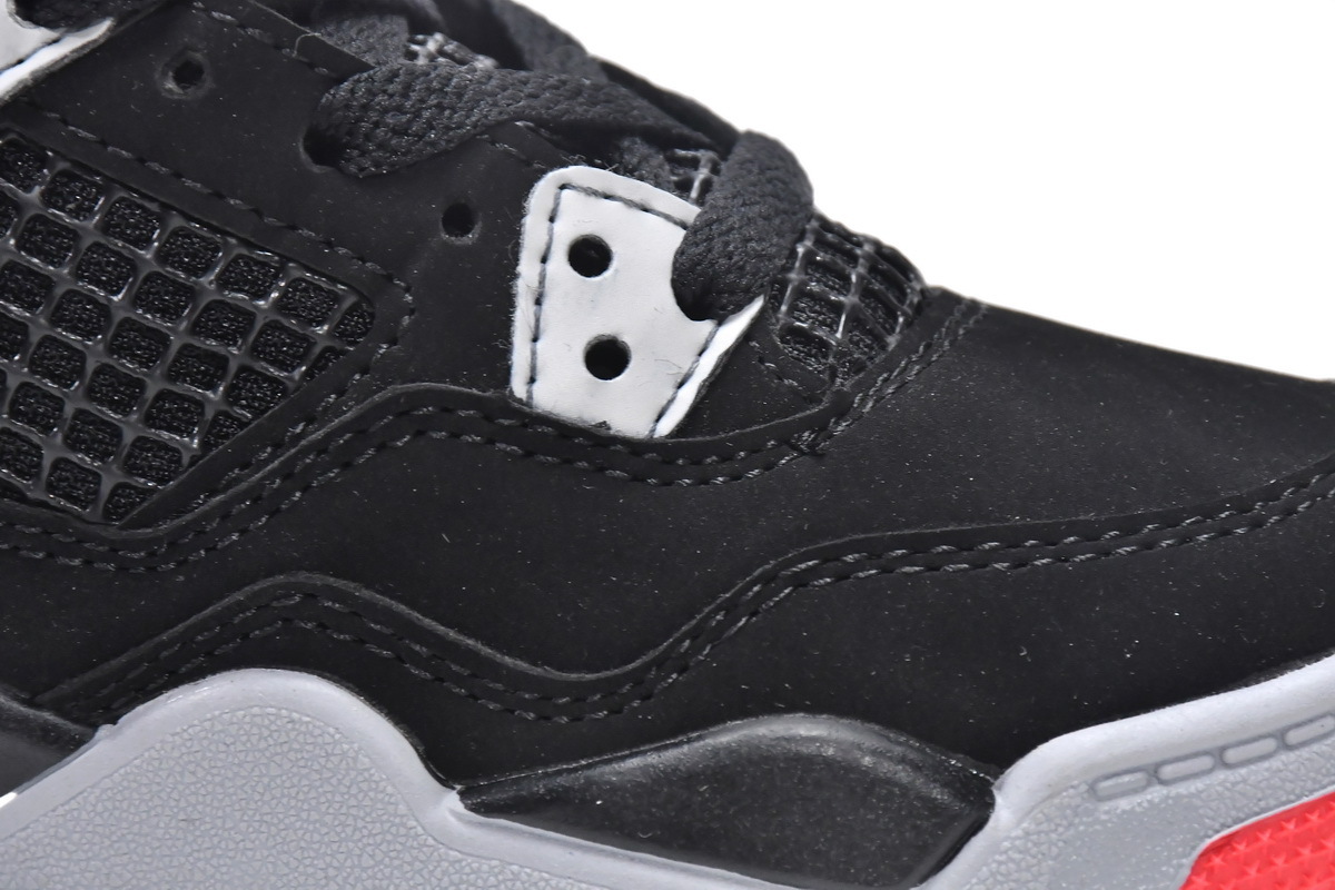 Pkgod Air Jordan 4 Retro PS Bred(Kids)