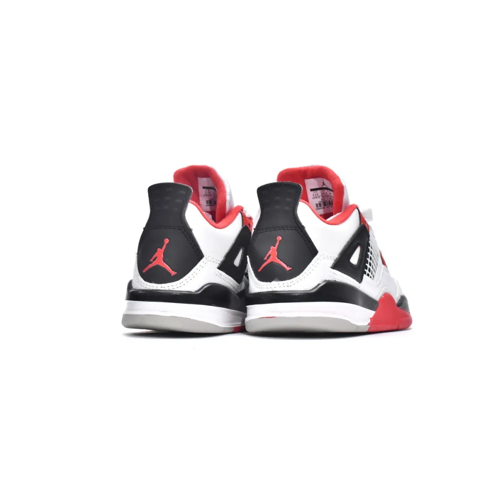 Pkgod Air Jordan 4 Retro PS Fire Red(Kids)