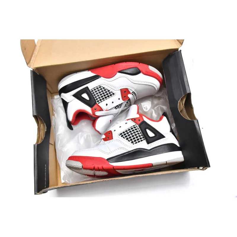 Pkgod Air Jordan 4 Retro PS Fire Red(Kids)