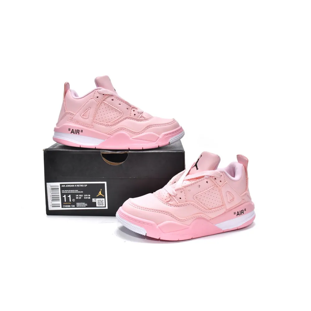 Pkgod Air Jordan 4 Retro PS Pink(Kids)