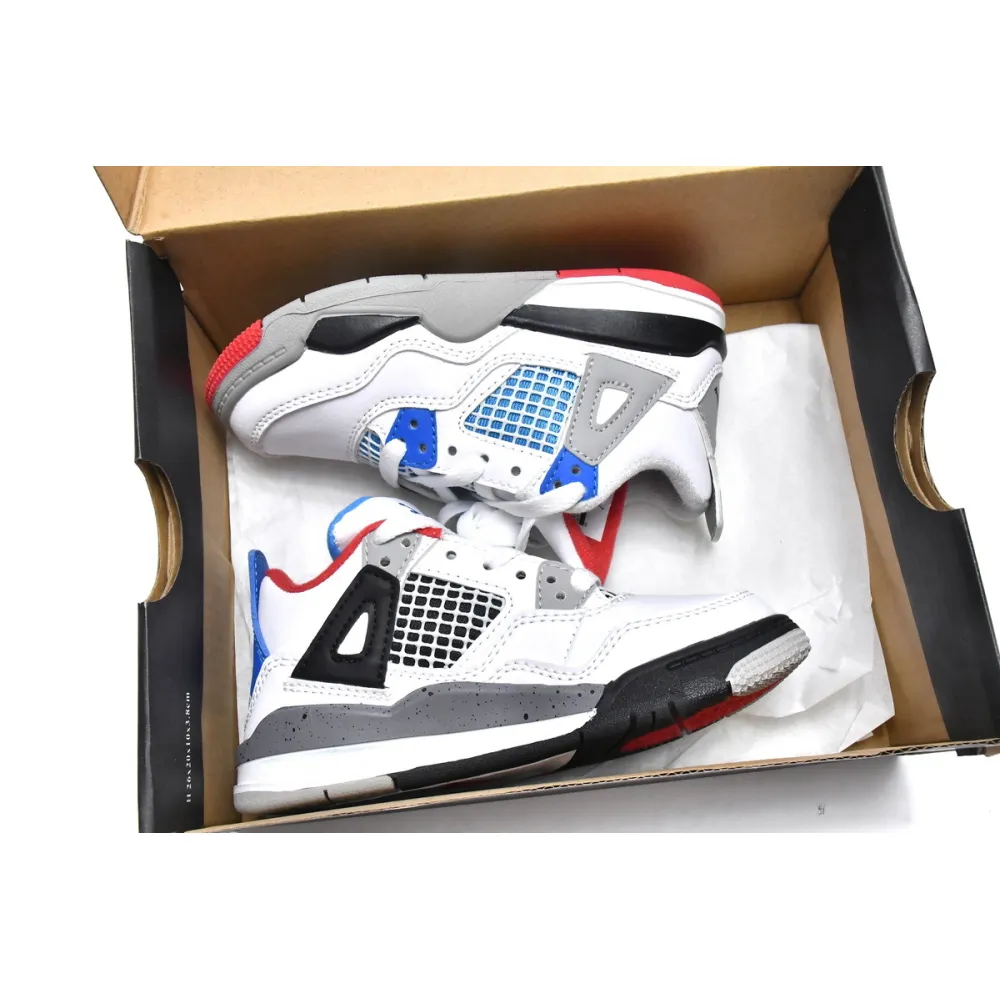 Pkgod Air Jordan 4 Retro PS What The 4(Kids)