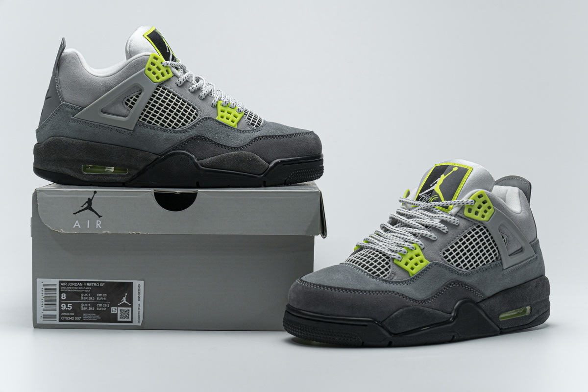 Pkgod Air Jordan 4 Retro SE 95 Neon