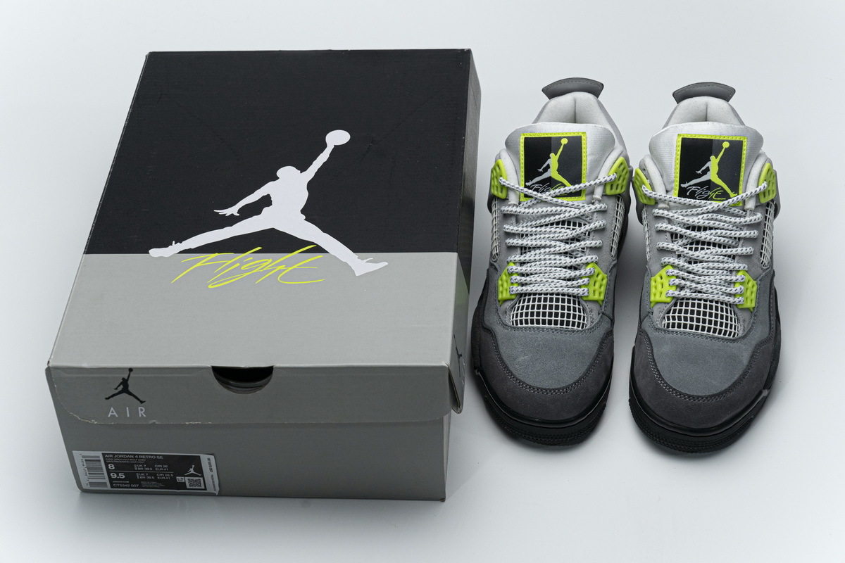 Pkgod Air Jordan 4 Retro SE 95 Neon