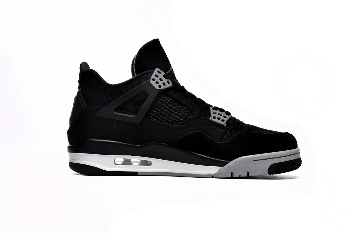  Pkgod Air Jordan 4 Retro SE Black Canvas  