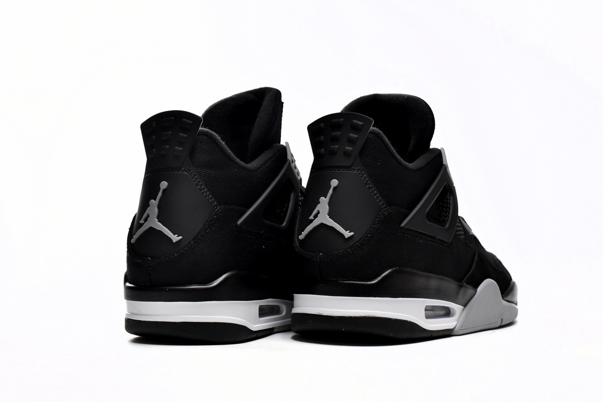  Pkgod Air Jordan 4 Retro SE Black Canvas  
