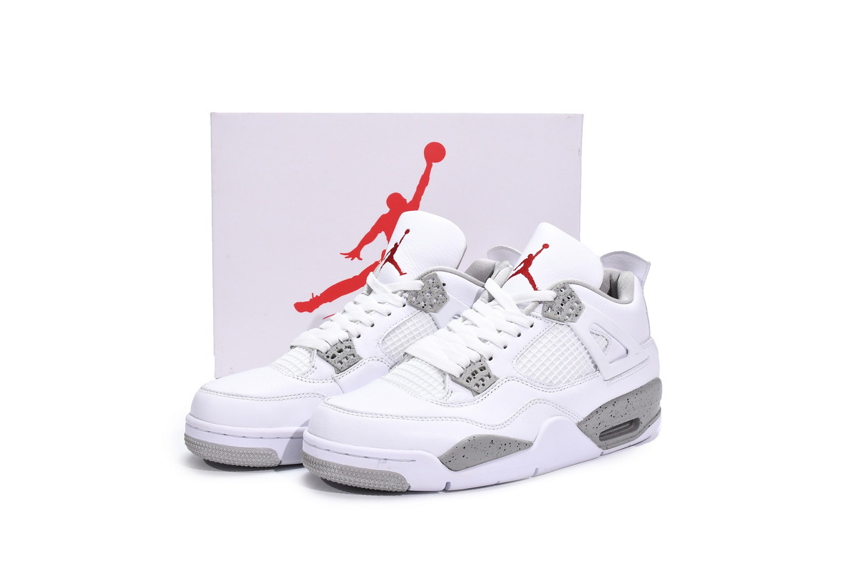  Pkgod Air Jordan 4 Retro White Oreo (2021)  