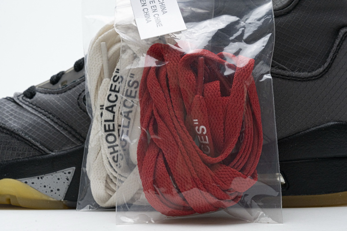 Pkgod Air Jordan 5 Retro Off-White Black