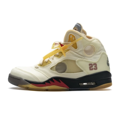 Pkgod Air Jordan 5 Retro OFF-White Sail 01