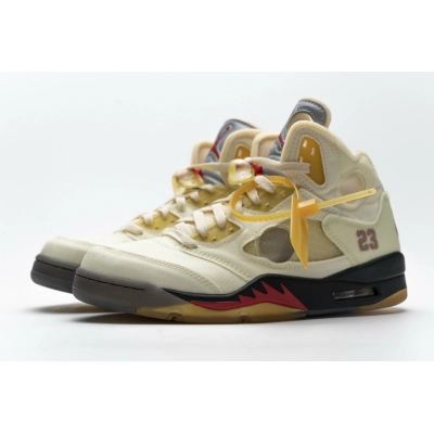 Pkgod Air Jordan 5 Retro OFF-White Sail 02