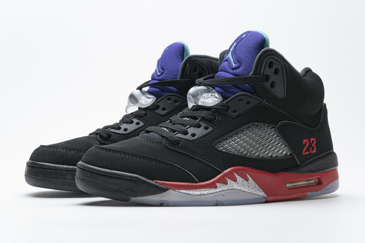    Pkgod Air Jordan 5 Retro Top 3 Black