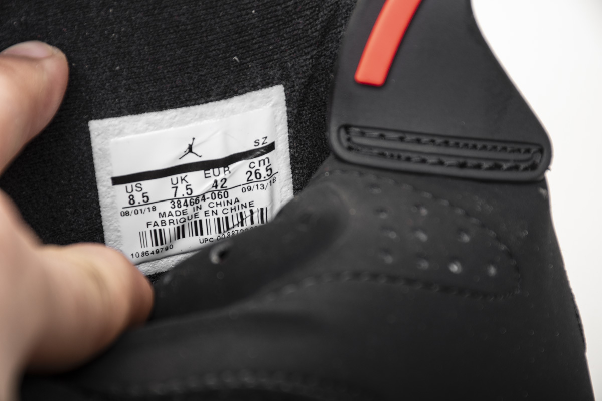  Air Jordan 6 Retro Black Infrared 384664-060