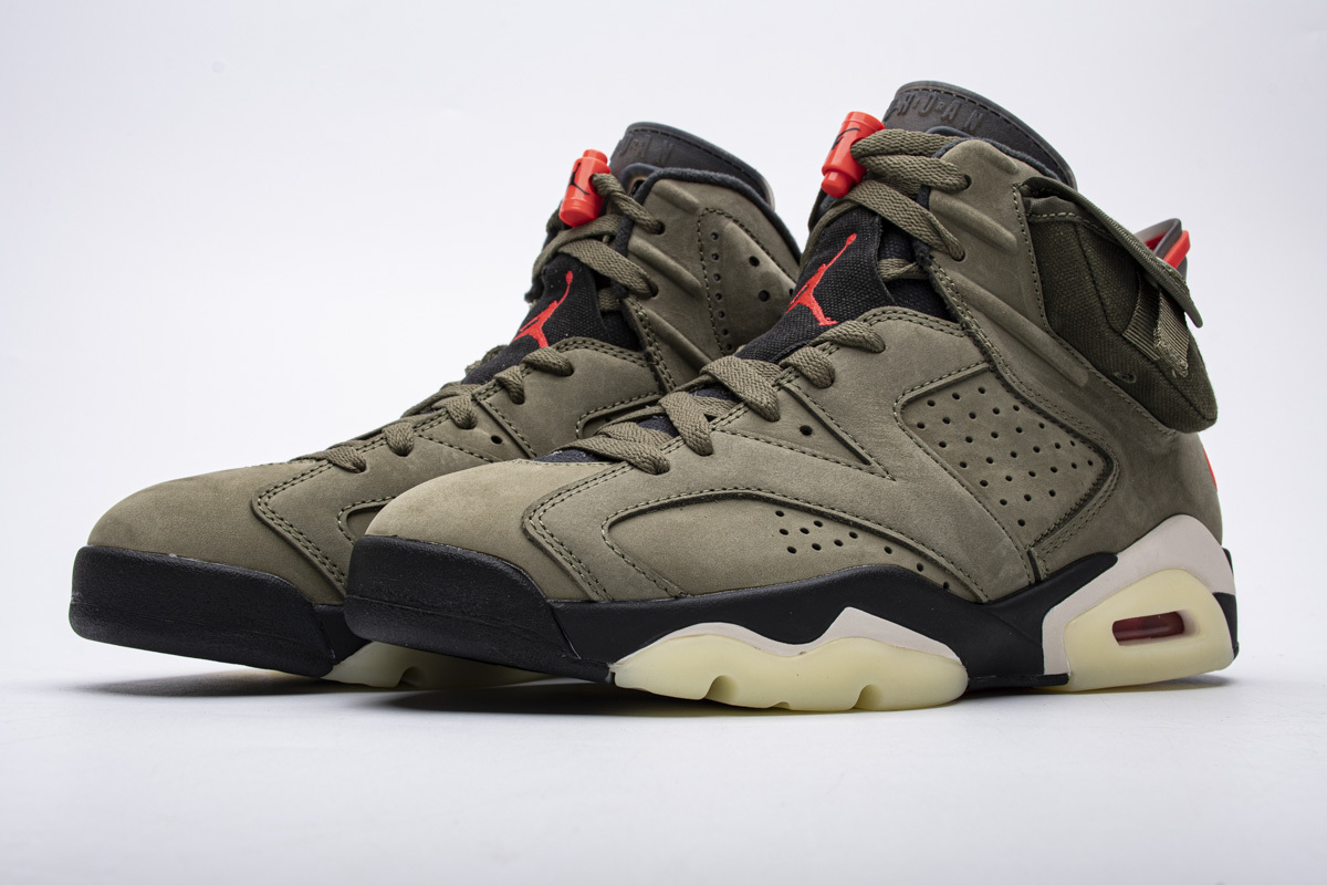 Pkgod Air Jordan 6 Retro Travis Scott Medium Olive