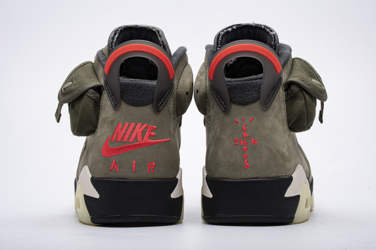 Pkgod Air Jordan 6 Retro Travis Scott Medium Olive