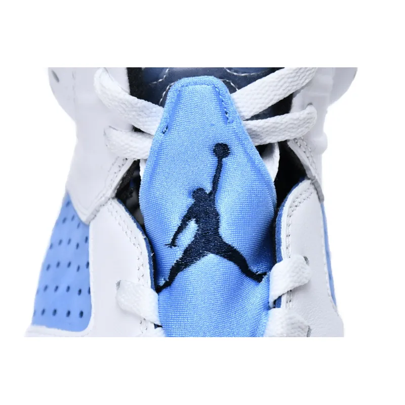 Pkgod Air Jordan 6 Retro UNC White