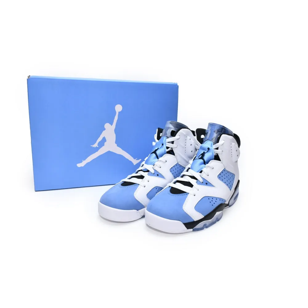 Pkgod Air Jordan 6 Retro UNC White