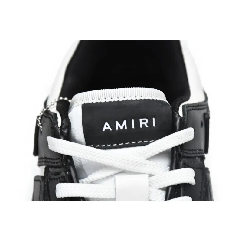 Zafa Wear  AMIRI Skel Panelled Top Low Black White