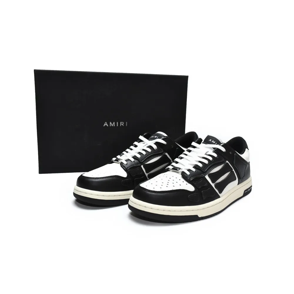 Zafa Wear  AMIRI Skel Panelled Top Low Black White