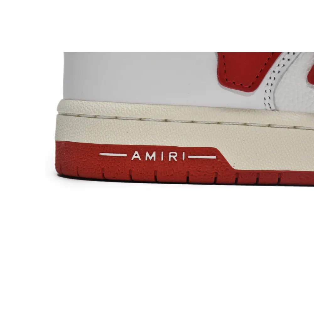 Pkgod AMIRI Skel Panelled Top Low White Red