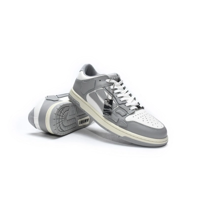 Pkgod AMIRI Skel Panelled Top Low Whtie Grey 02