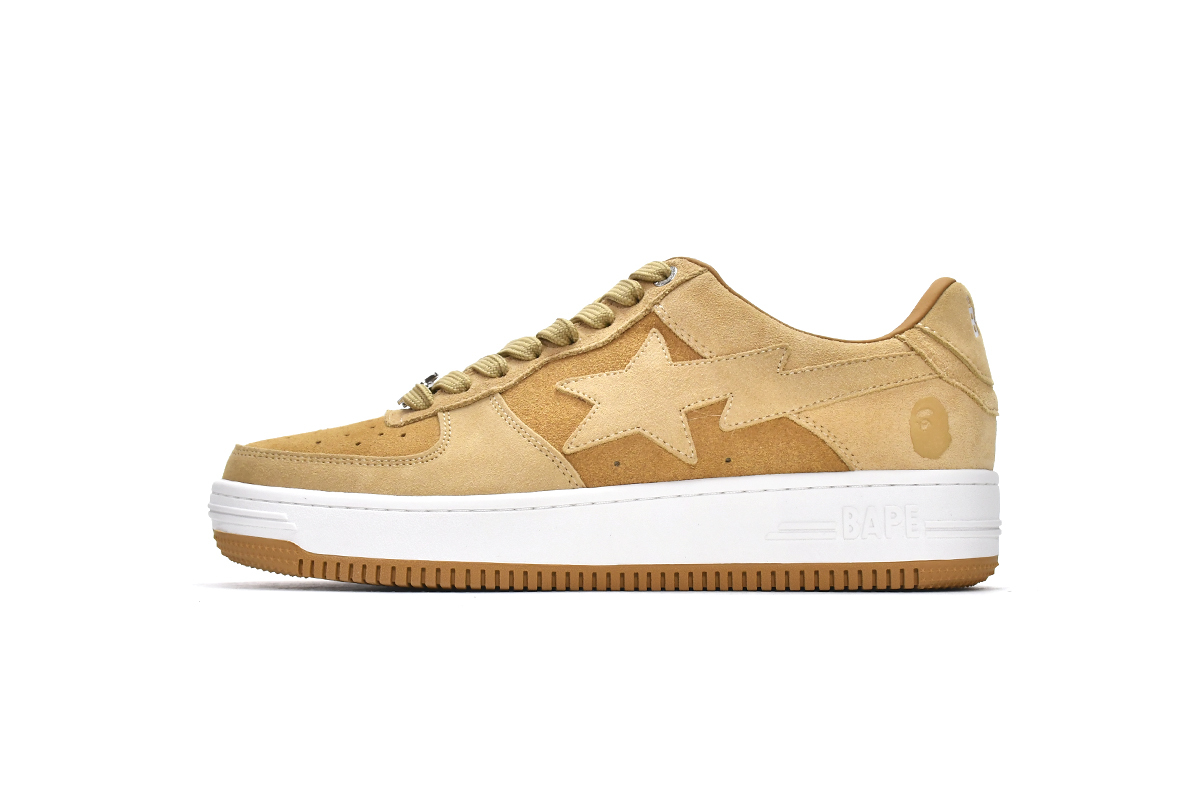     A Bathing Ape Bape Sta Beige Suede