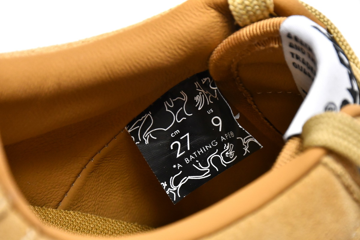     A Bathing Ape Bape Sta Beige Suede