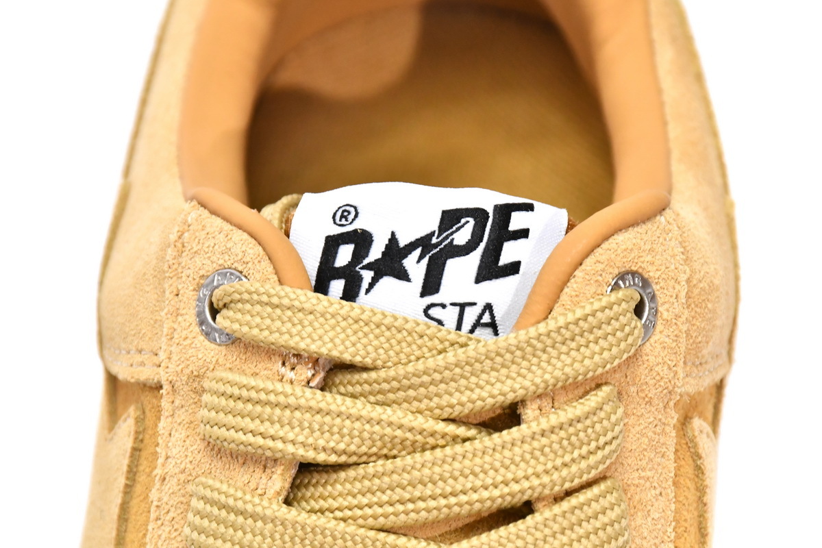     A Bathing Ape Bape Sta Beige Suede