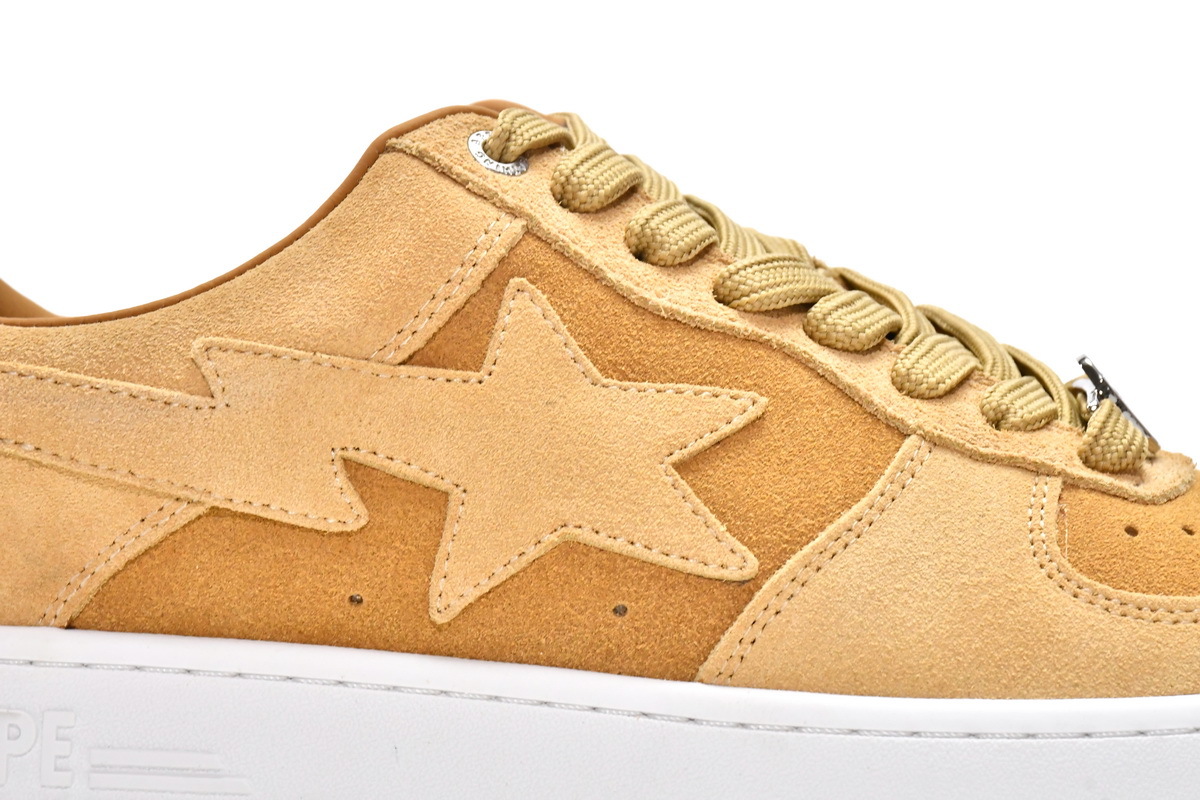     A Bathing Ape Bape Sta Beige Suede