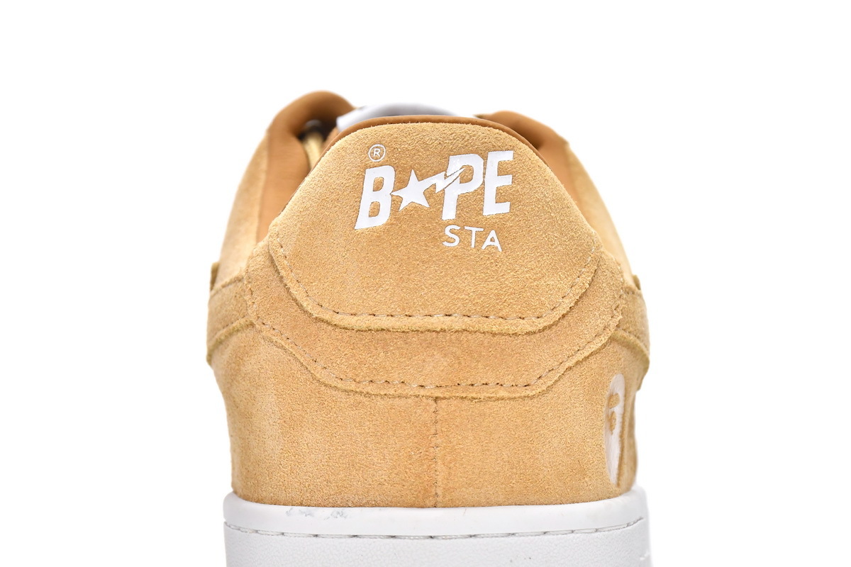     A Bathing Ape Bape Sta Beige Suede