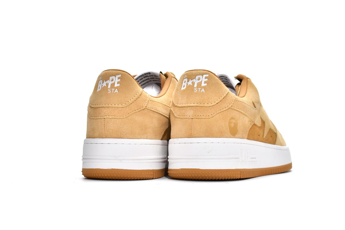     A Bathing Ape Bape Sta Beige Suede