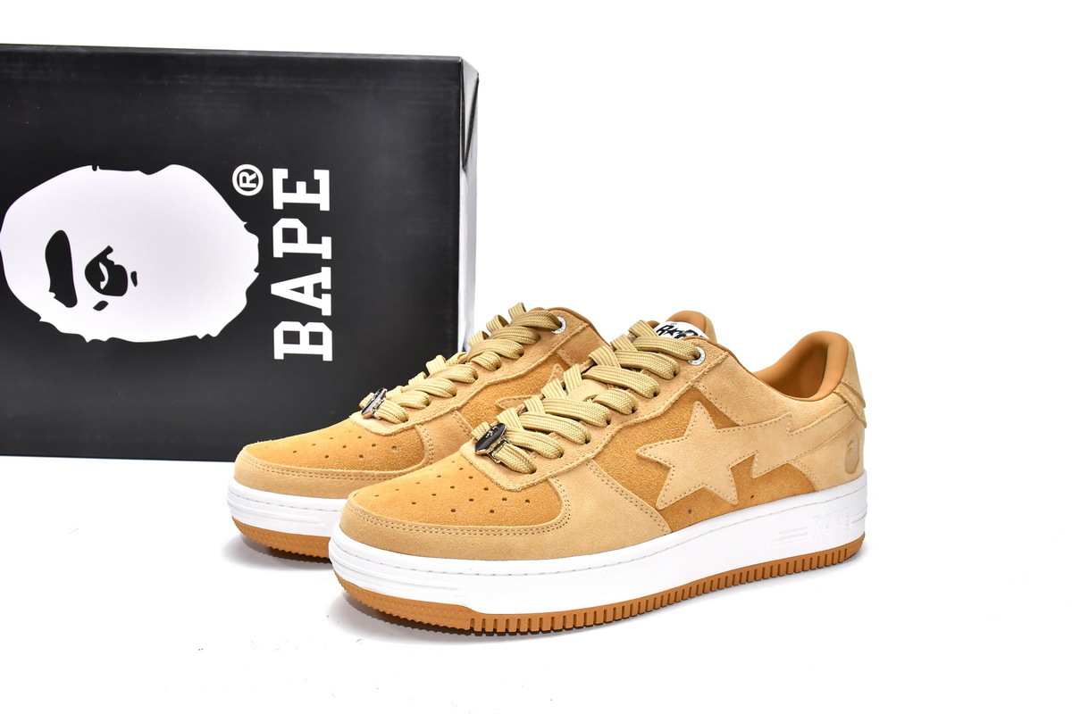     A Bathing Ape Bape Sta Beige Suede