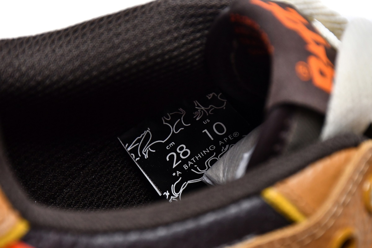 Pkgod Bape Sk8 Sta Low Black brown red