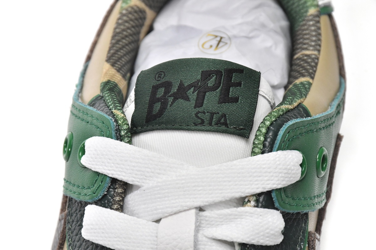 Pkgod Bape Sk8 Sta Low Castle Peak black green