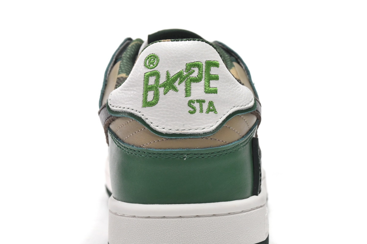 Pkgod Bape Sk8 Sta Low Castle Peak black green
