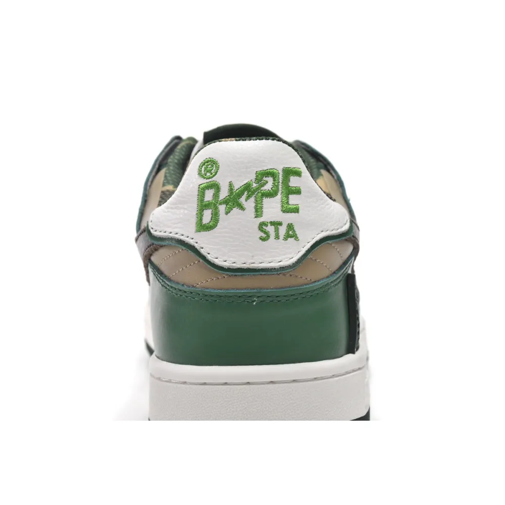 Pkgod Bape Sk8 Sta Low Castle Peak black green