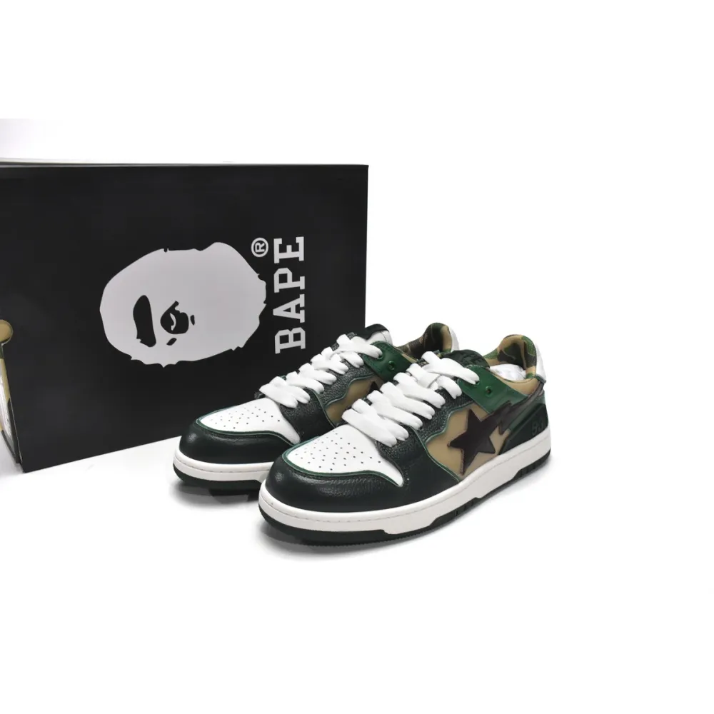 Pkgod Bape Sk8 Sta Low Castle Peak black green